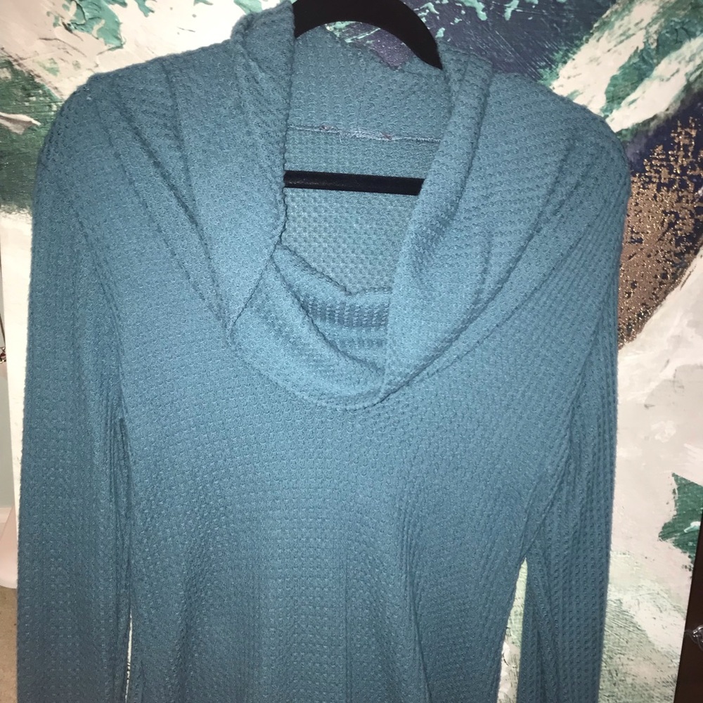 blue sweater dress